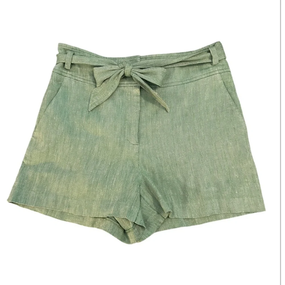 Veronica Beard Borneo linen blend shorts